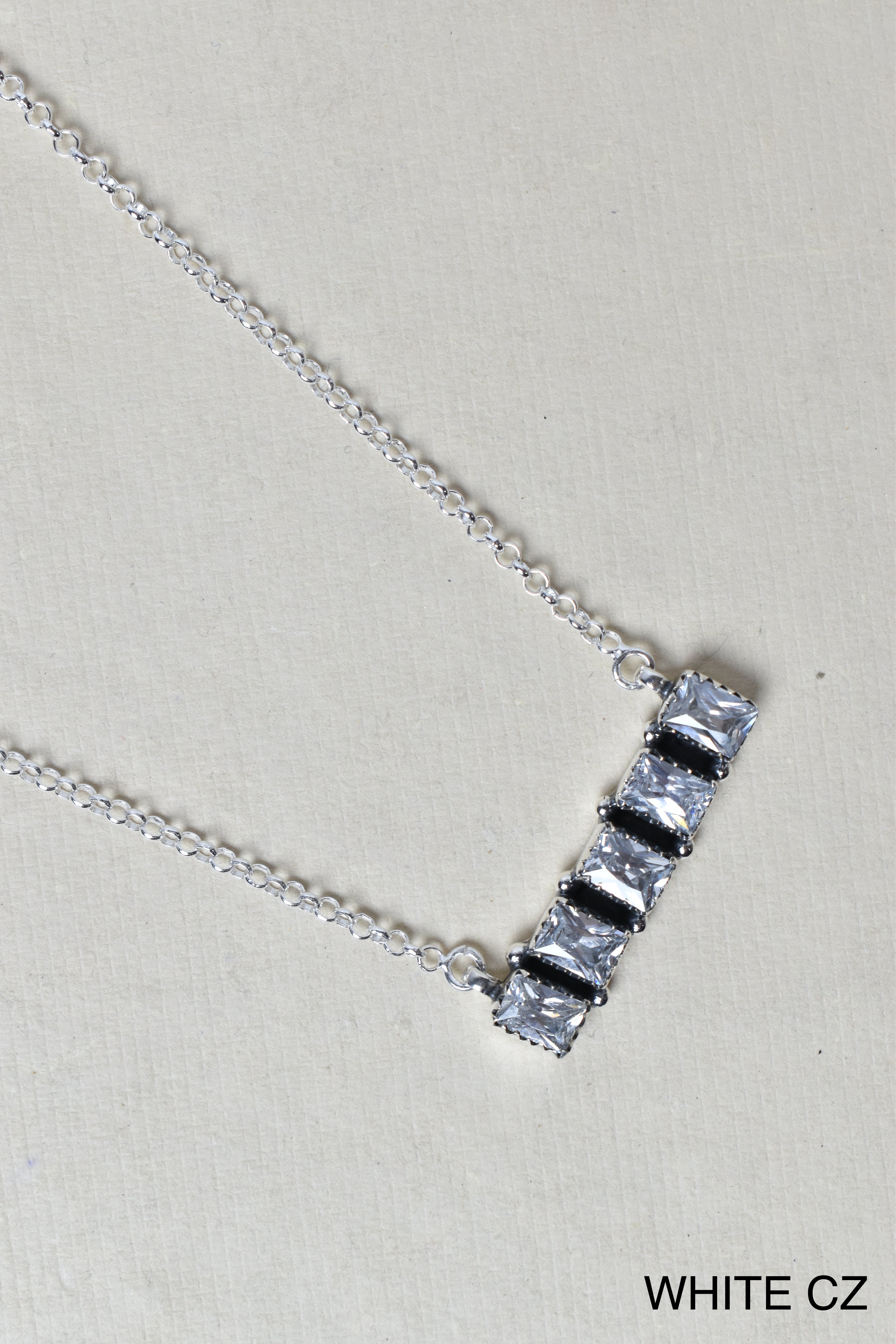 Quintabulous Sterling Silver Necklace-Bar Necklaces-Krush Kandy, Women's Online Fashion Boutique Located in Phoenix, Arizona (Scottsdale Area)