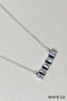 Quintabulous Sterling Silver Necklace-Bar Necklaces-Krush Kandy, Women's Online Fashion Boutique Located in Phoenix, Arizona (Scottsdale Area)