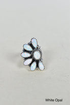 Lazy Daisy Sterling Jeweled Half Ring-Cluster Rings-Krush Kandy, Women's Online Fashion Boutique Located in Phoenix, Arizona (Scottsdale Area)