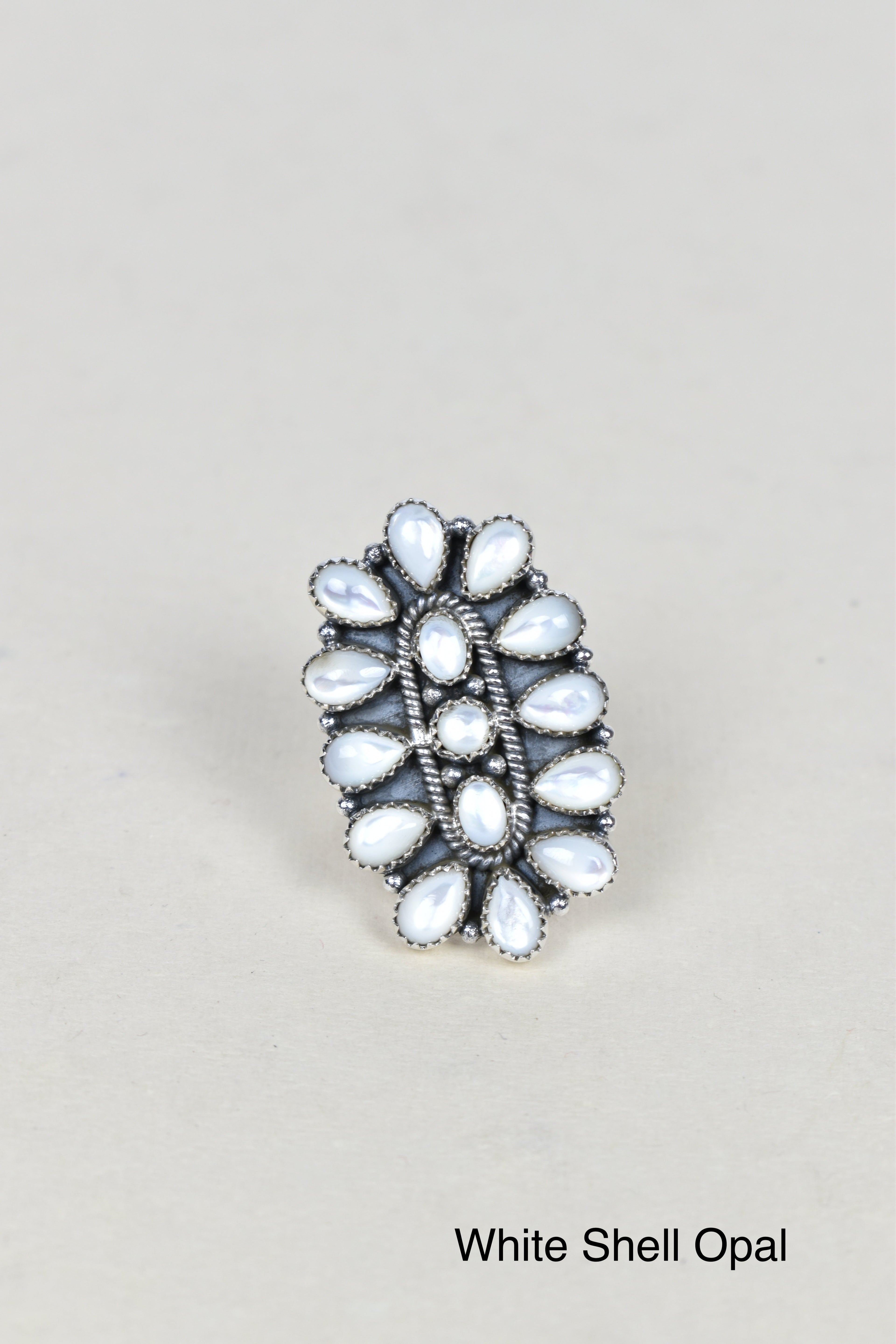 Stellar Sterling Silver Cluster Brooch Ring-Cluster Rings-Krush Kandy, Women's Online Fashion Boutique Located in Phoenix, Arizona (Scottsdale Area)