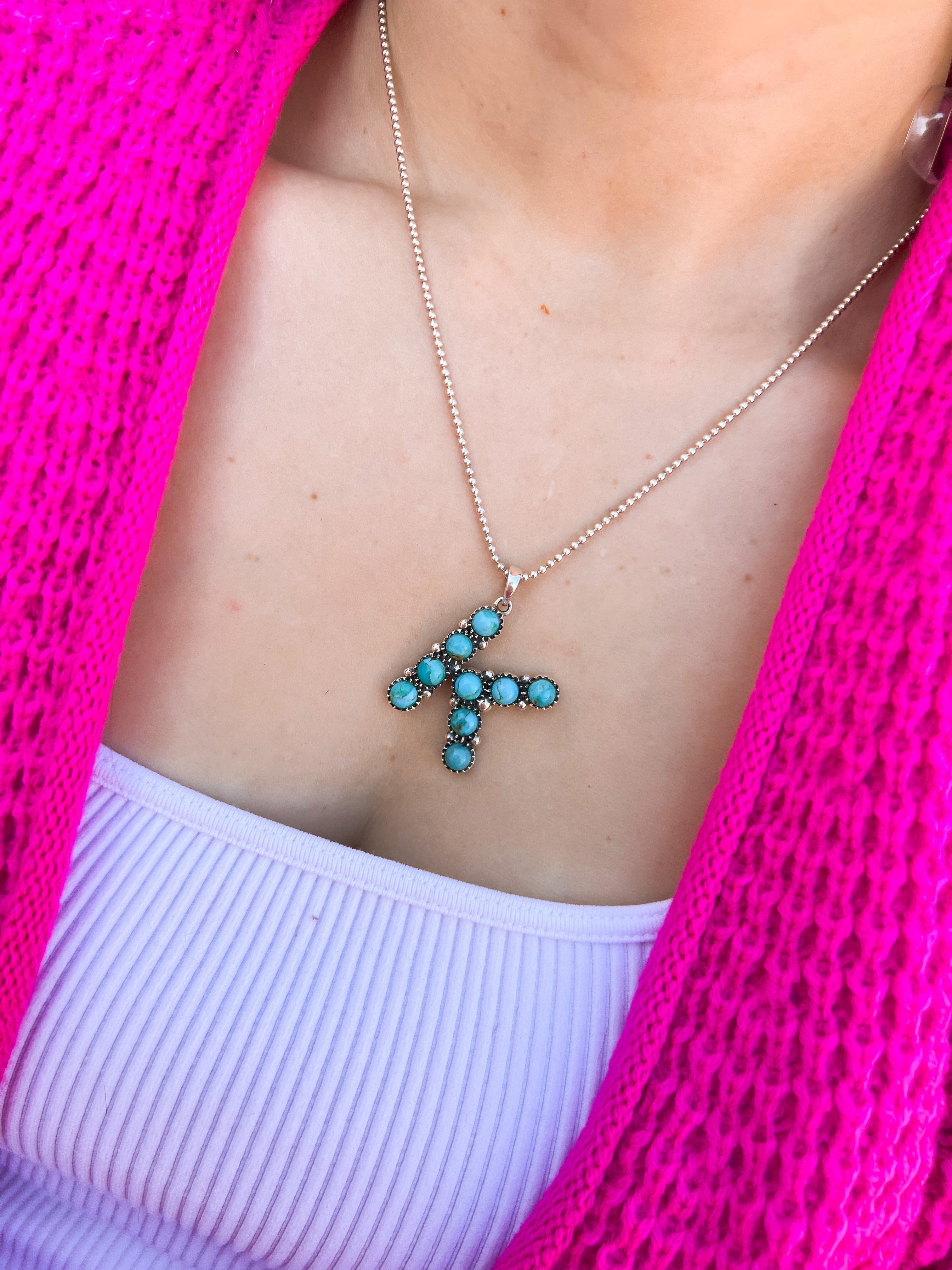 Sign Here Initial Stone Pendant More Stones | Pre-Order-Chain Necklaces-Krush Kandy, Women's Online Fashion Boutique Located in Phoenix, Arizona (Scottsdale Area)