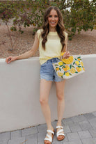 Honeycomb Charm Crotchet Knit Sweater Vest-Tops-Krush Kandy, Women's Online Fashion Boutique Located in Phoenix, Arizona (Scottsdale Area)