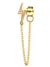 Cubic Zirconia Tassel Minimalist Single Earring-Earrings-Krush Kandy, Women's Online Fashion Boutique Located in Phoenix, Arizona (Scottsdale Area)